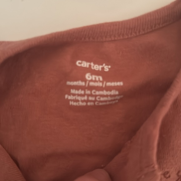 6M Carter's Infant Girls' Mauve Peplum Love You Outfit & Headband - 3 Pc Set - Picture 3 of 4